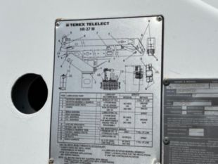 2017 Dodge 5500 4x4 Hemi Powered 2008 Terex HR-37M Material Handler Bucket Truck