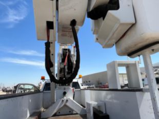 2017 Dodge 5500 4x4 Hemi Powered 2008 Terex HR-37M Material Handler Bucket Truck