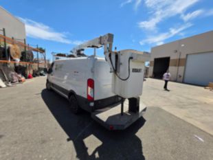2019 Ford Transit 350 Gas Powered Versalift Vantel 29NE-01 Cable Placer Truck