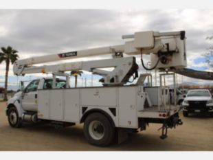 2012 Ford F-750 Diesel 4x2 Terex TC-55 Material Handler Bucket Truck