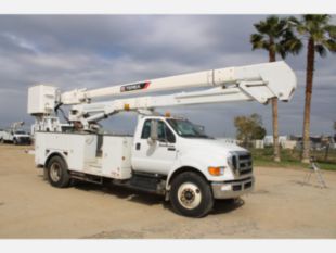 2012 Ford F-750 Diesel 4x2 Terex TC-55 Material Handler Bucket Truck
