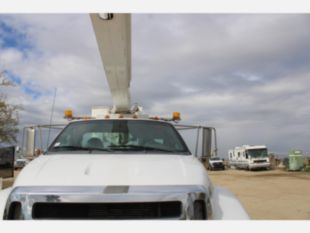 2012 Ford F-750 Diesel 4x2 Terex TC-55 Material Handler Bucket Truck
