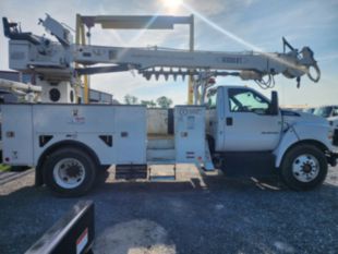 2019 Ford F-750 Diesel 4x2 Versalift TMD-2047T Digger Derrick Truck