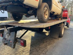 2001 IHC 4700 Diesel 4x4 Roll Back Wrecker Truck