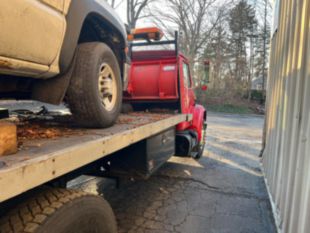 2001 IHC 4700 Diesel 4x4 Roll Back Wrecker Truck