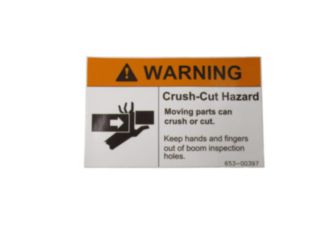 WARNING DECAL-FINGERS