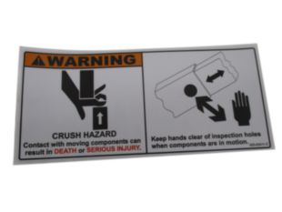 DECAL-CRUSH/CUT HAZARD