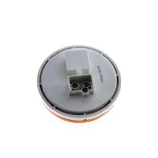 4" AMBER TURN & MARKER ROUND L