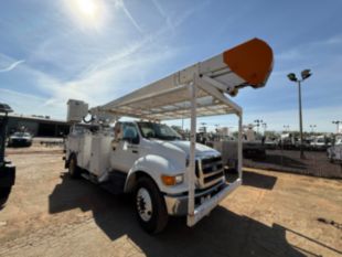 2011 Ford F-750 Diesel 4x2 Terex TC-55 Material Handler Bucket Truck
