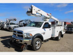 2018 Dodge 5500 4x4 Diesel "Rail Gear Equipped" Terex LT-40 Bucket Truck