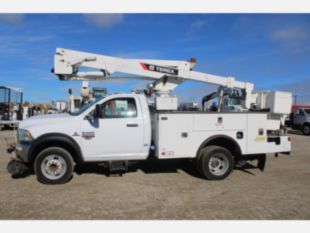 2018 Dodge 5500 4x4 Diesel "Rail Gear Equipped" Terex LT-40 Bucket Truck