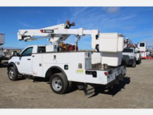 2018 Dodge 5500 4x4 Diesel "Rail Gear Equipped" Terex LT-40 Bucket Truck