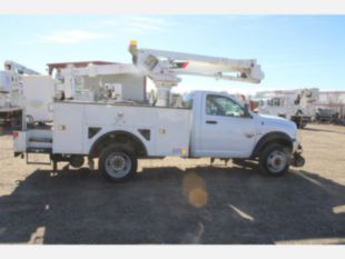 2018 Dodge 5500 4x4 Diesel "Rail Gear Equipped" Terex LT-40 Bucket Truck