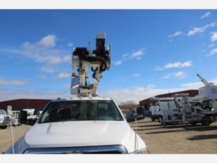 2018 Dodge 5500 4x4 Diesel "Rail Gear Equipped" Terex LT-40 Bucket Truck