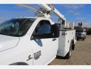 2018 Dodge 5500 4x4 Diesel "Rail Gear Equipped" Terex LT-40 Bucket Truck