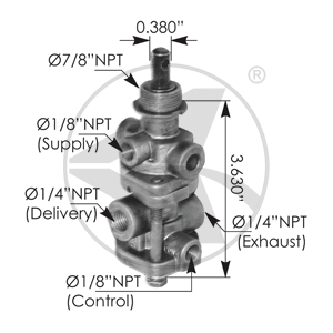Automann PP7 Type Control Valve 40PSI