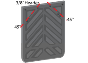MUDFLAP 1/4X24X36 CHEVRON