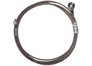 *PAIR* DOOR CALBE 115" SS 1/4
