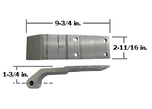 DOOR HINGE DSY ALU 4-HOLE